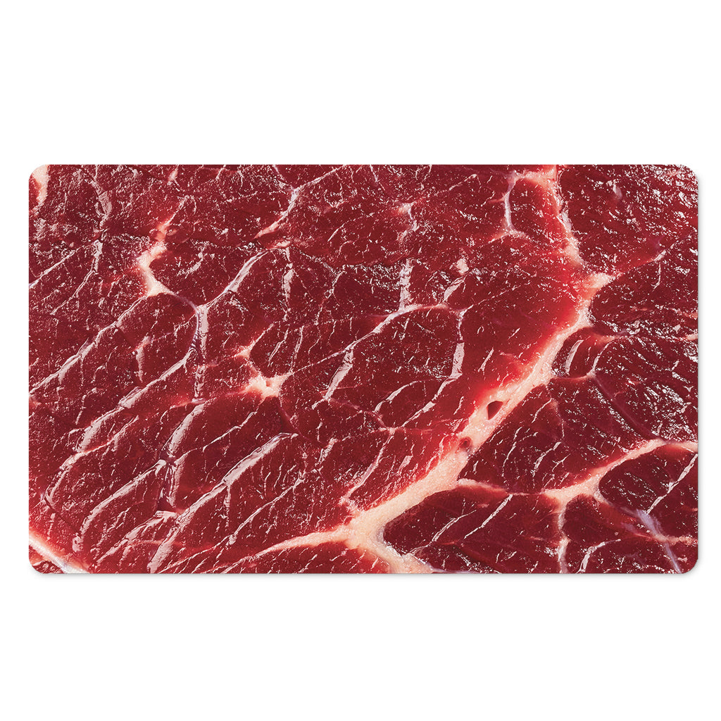 Red Meat Print Polyester Doormat