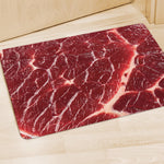 Red Meat Print Polyester Doormat