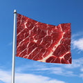 Red Meat Print Polyester Flag