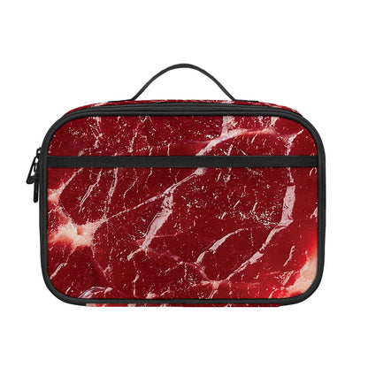 Red Meat Print Portable Lunch Bag