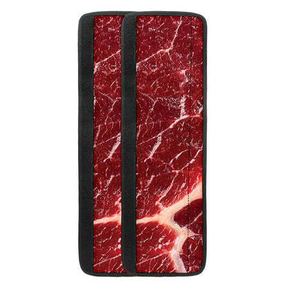 Red Meat Print Refrigerator Handle Covers