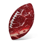 Red Meat Print Rugby Ball