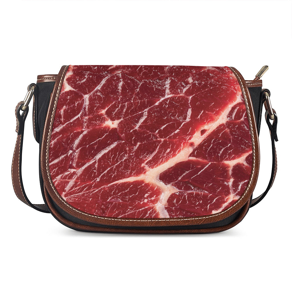 Red Meat Print Saddle Bag
