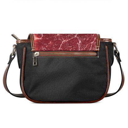 Red Meat Print Saddle Bag