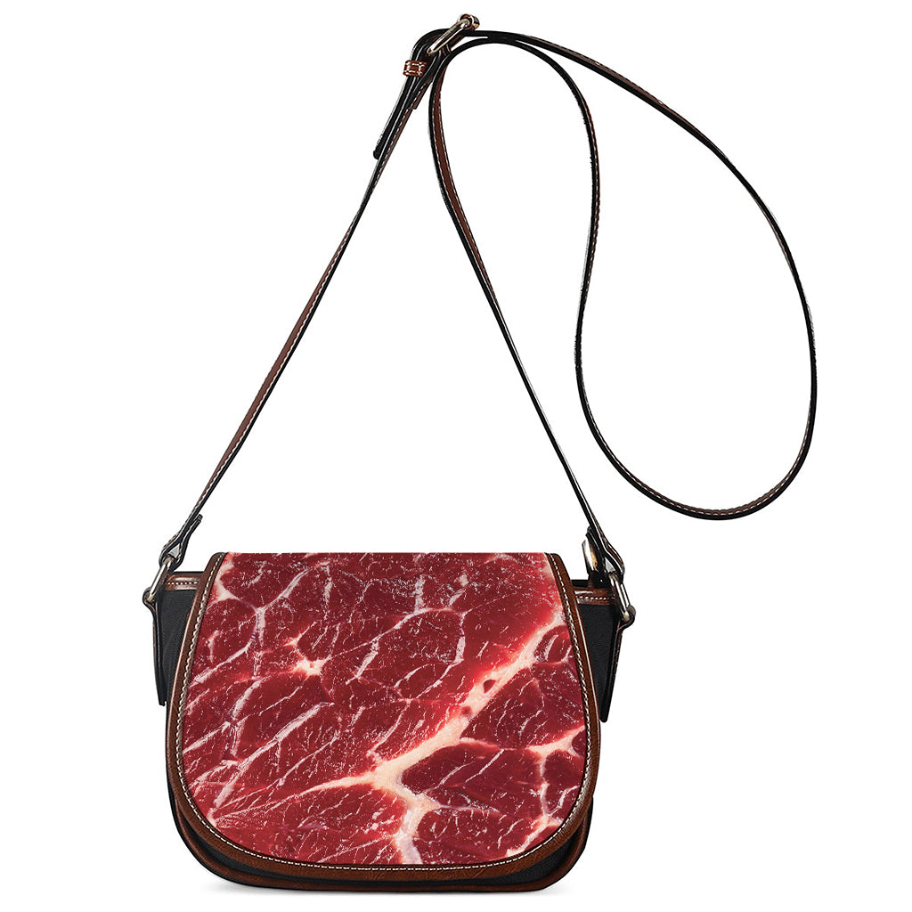Red Meat Print Saddle Bag