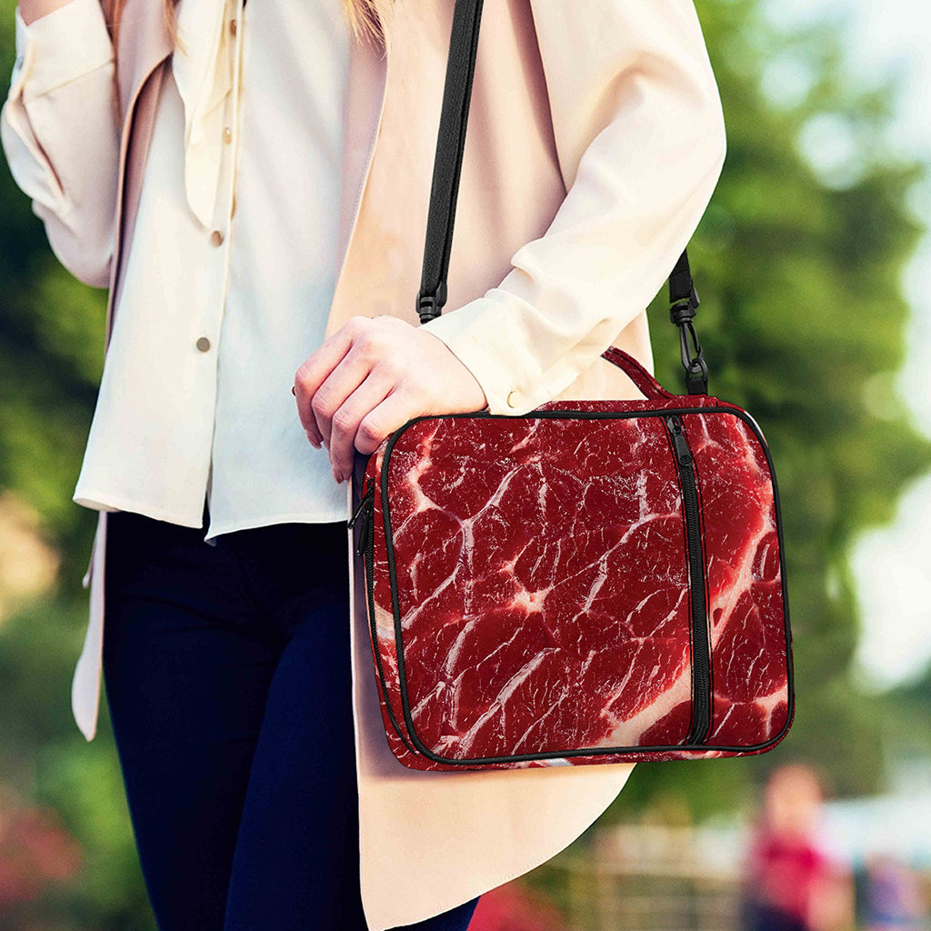 Red Meat Print Shoulder Strap Bible Bag