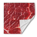 Red Meat Print Silk Bandana