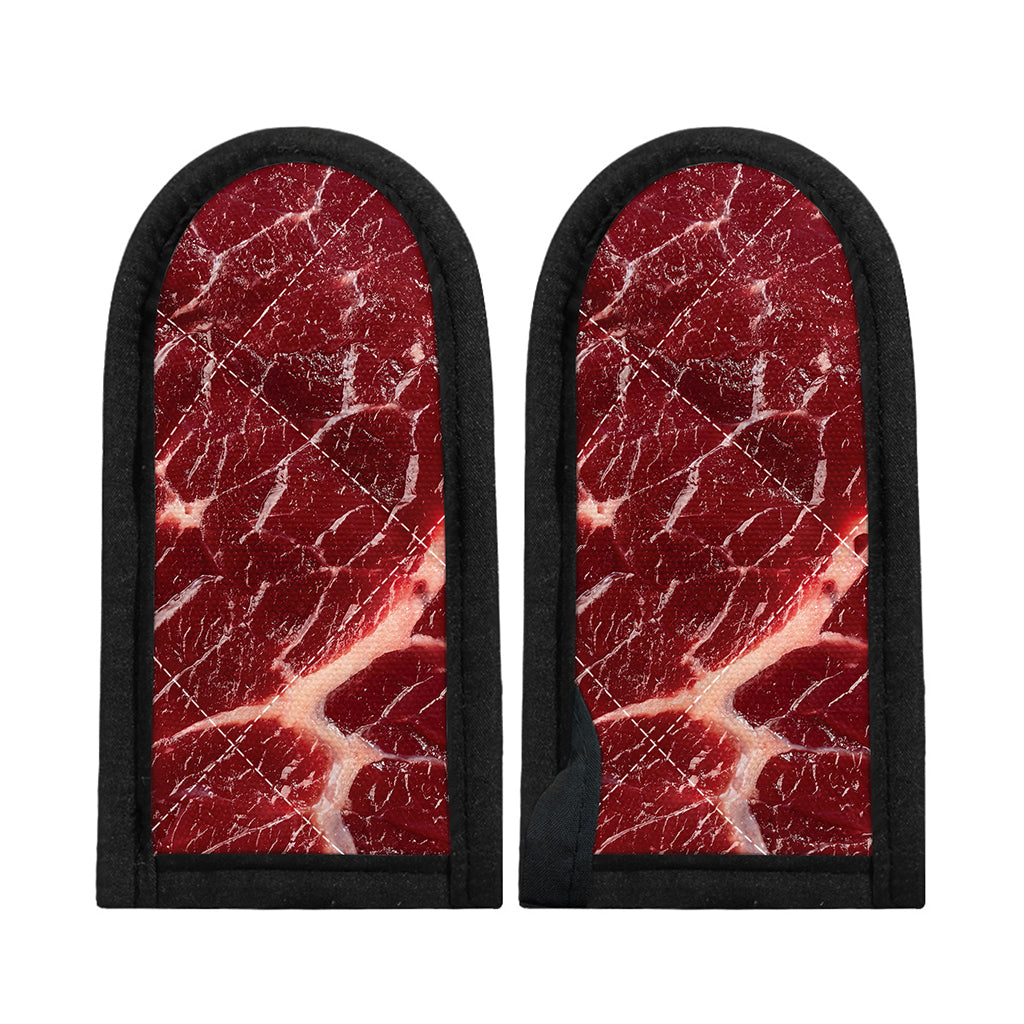 Red Meat Print Skillet Handle Cover