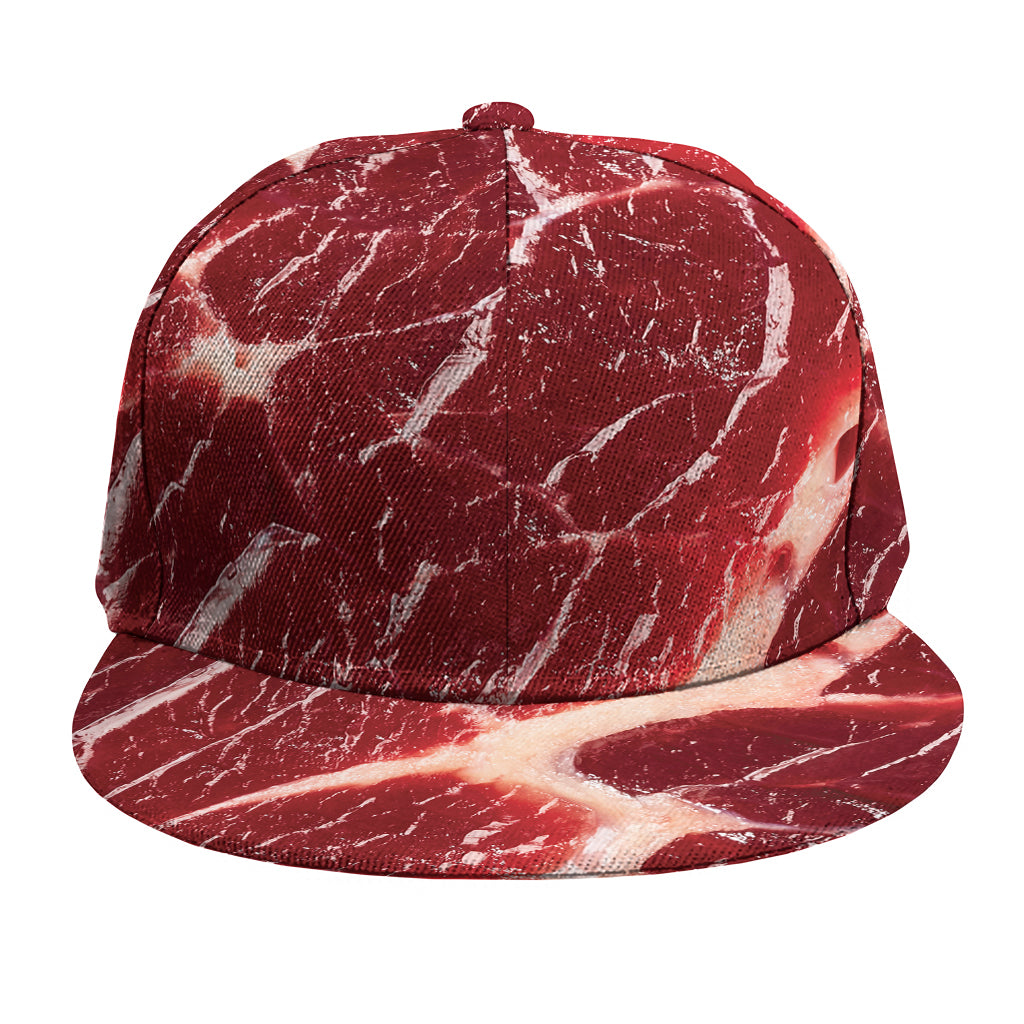 Red Meat Print Snapback Cap