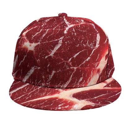 Red Meat Print Snapback Cap