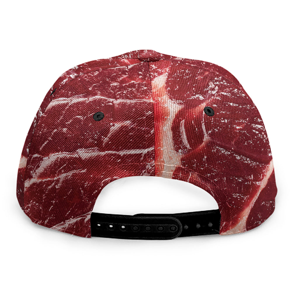 Red Meat Print Snapback Cap