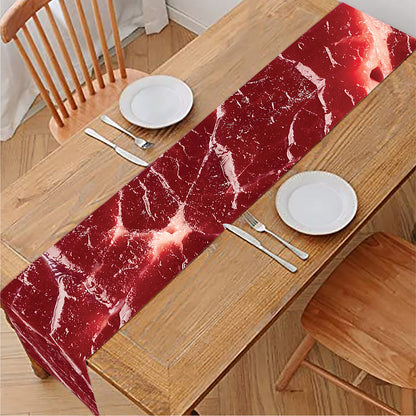 Red Meat Print Table Runner