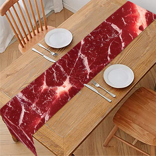Red Meat Print Table Runner