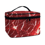 Red Meat Print Travel Makeup Bag