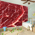 Red Meat Print Wall Sticker
