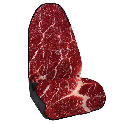 Red Meat Print Waterproof Car Seat Cover