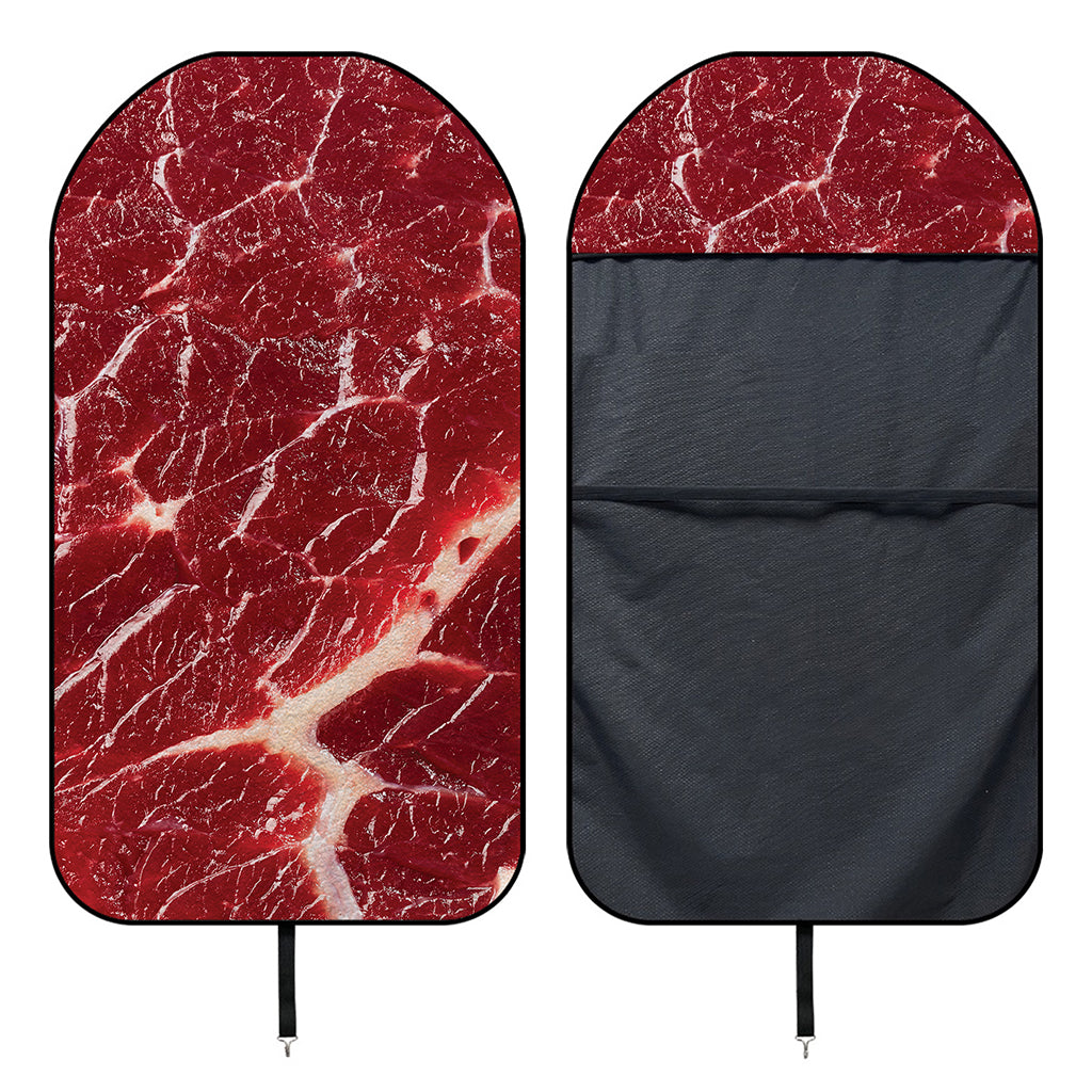Red Meat Print Waterproof Car Seat Cover
