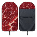 Red Meat Print Waterproof Car Seat Cover