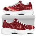 Red Meat Print White Chunky Shoes