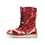 Red Meat Print Winter Boots