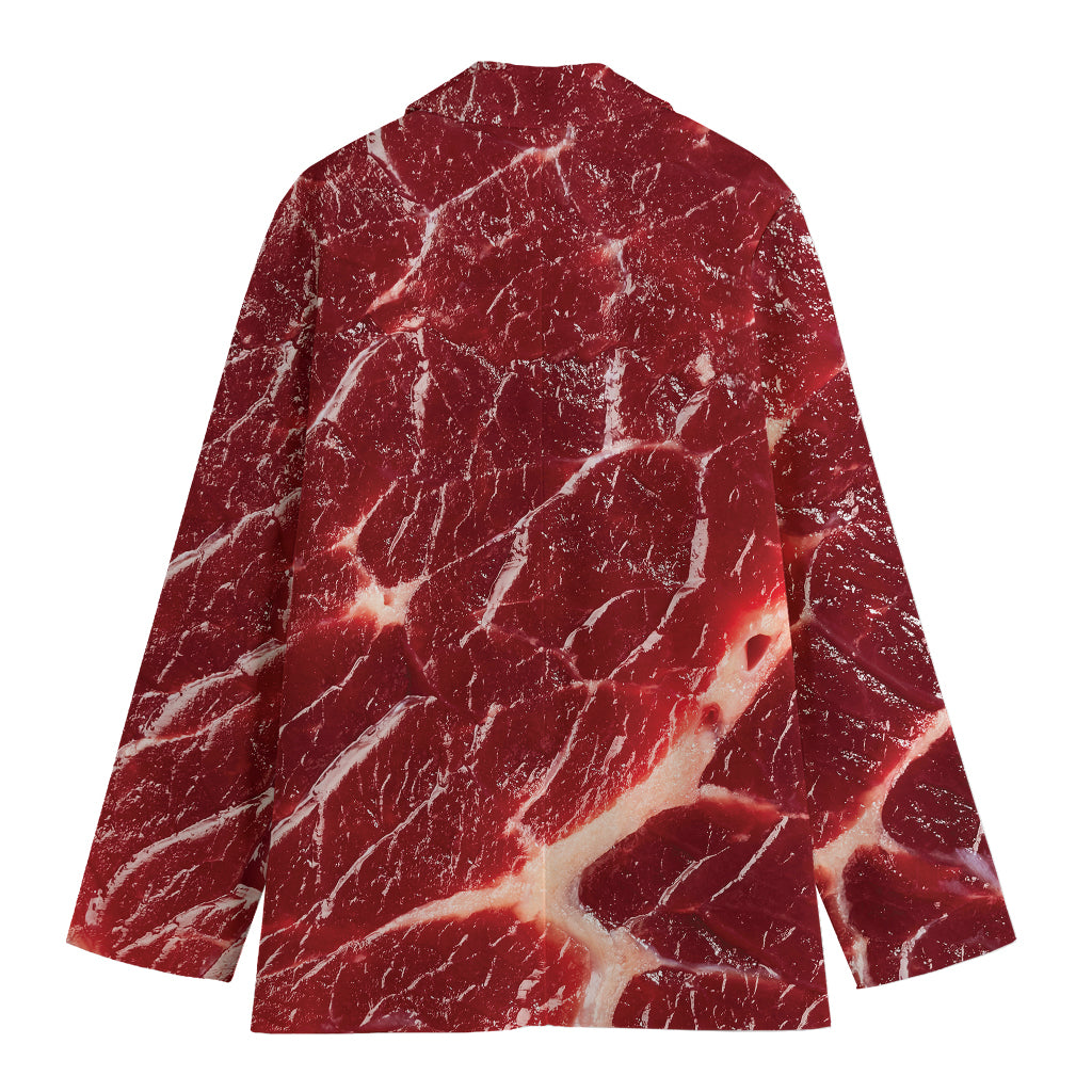 Red Meat Print Women's Blazer