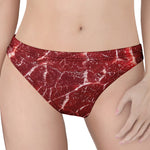 Red Meat Print Women's Thong