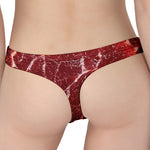 Red Meat Print Women's Thong