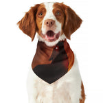 Red Moon Howling Wolf Print Dog Bandana