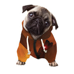 Red Moon Howling Wolf Print Dog Zip Up Hoodie