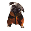 Red Moon Howling Wolf Print Dog Zip Up Jacket