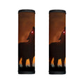 Red Moon Howling Wolf Print Handle Covers