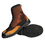 Red Moon Howling Wolf Print Backpack