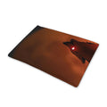 Red Moon Howling Wolf Print Pet Cooling Mat Cover