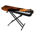 Red Moon Howling Wolf Print Piano Keyboard Cover