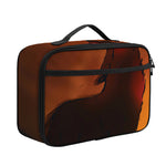 Red Moon Howling Wolf Print Portable Lunch Bag