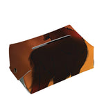 Red Moon Howling Wolf Print Rectangle Tissue Box Cover