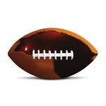 Red Moon Howling Wolf Print Rugby Ball