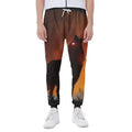 Red Moon Howling Wolf Print Joggers