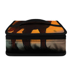 Red Moon Howling Wolf Print Small Lunch Bag