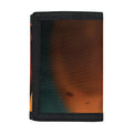 Red Moon Howling Wolf Print Trifold Wallet