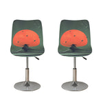 Red Moon Samurai Print Bar Stool Covers