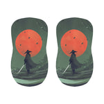 Red Moon Samurai Print Bar Stool Covers