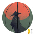 Red Moon Samurai Print Basketball