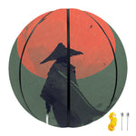 Red Moon Samurai Print Basketball