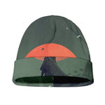 Red Moon Samurai Print Beanie