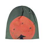 Red Moon Samurai Print Beanie