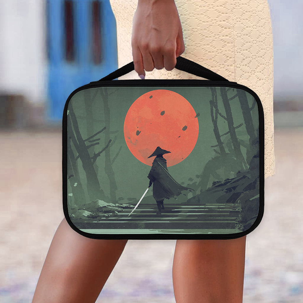 Red Moon Samurai Print Classic Bible Case