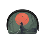 Red Moon Samurai Print Coin Purse