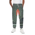 Red Moon Samurai Print Cotton Sweatpants