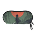 Red Moon Samurai Print Glasses Case